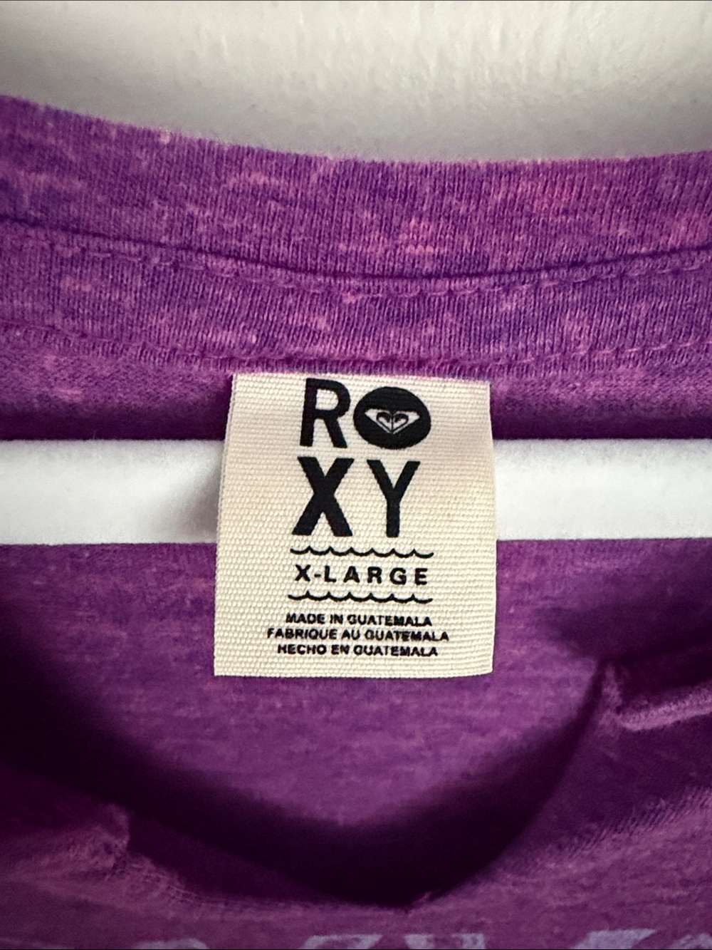 Roxy Purple/Blue Short-Sleeve Tee - Sz XL (fits like medium) - Picture 2 of 5